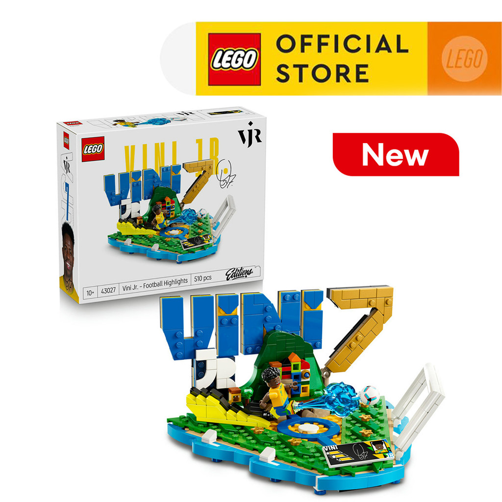 LEGO Editions Football 43027 Vini Jr. – Soccer Highlights (510 Pieces), FIFA World Cup 2026 Collection, Toys, Bricks, Mainan Anak Laki Laki - Gambar 2