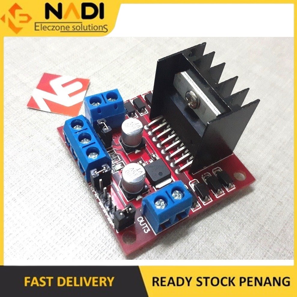 DC Motor Driver L298N Red Stepper DC Motor L 298N 298 N Module Arduino ...