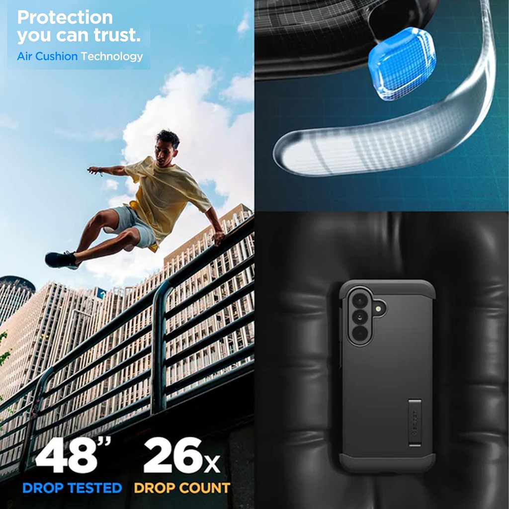 SPIGEN Case for Samsung Galaxy A37 Tough Armor Kickstand Anti Shock Dual Layer Casing - Gambar 3