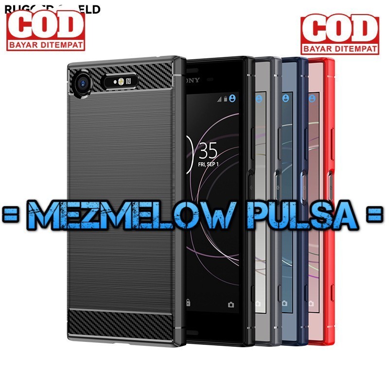 TPU Fiber Carbon Casing Caseng Softcase SONY XPERIA XZ1 BIASA - Gambar 3