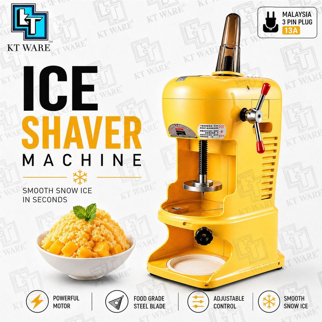 KT WARE SNOW ICE SHAVER MACHINE BINGSU MACHINE MESIN ABC MACHINE CENDOL ...