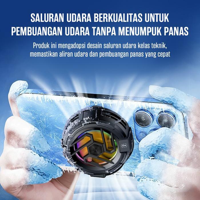 Gamen GMR10S / GMR-10S Phone Cooler Magnetik Semi Conductor Freezing RGB Light - Gambar 3