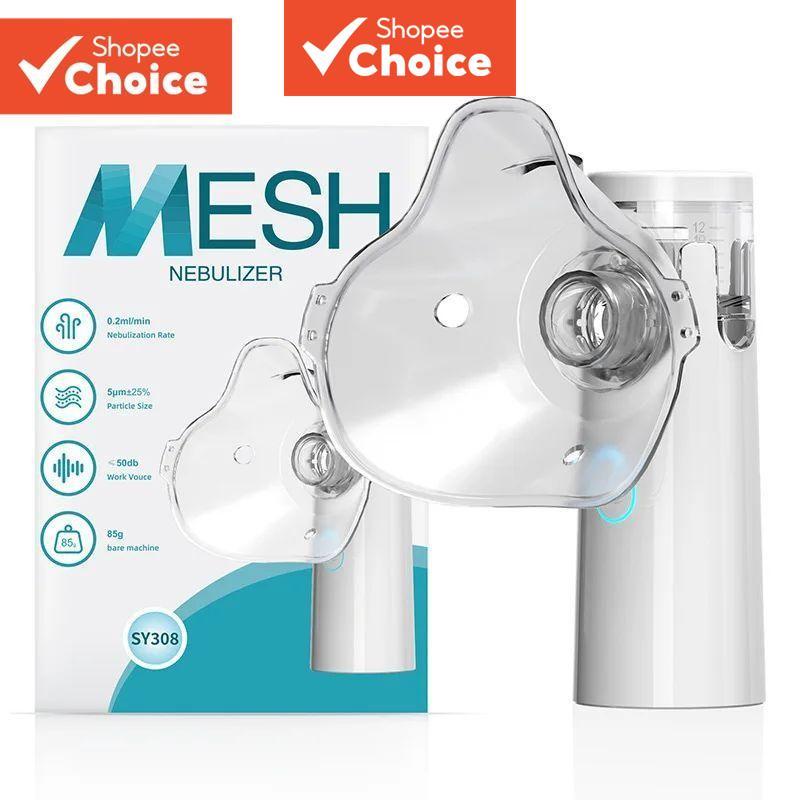 Portable Mesh Nebulizer - Compact Travel Inhaler Machine with 3 ...