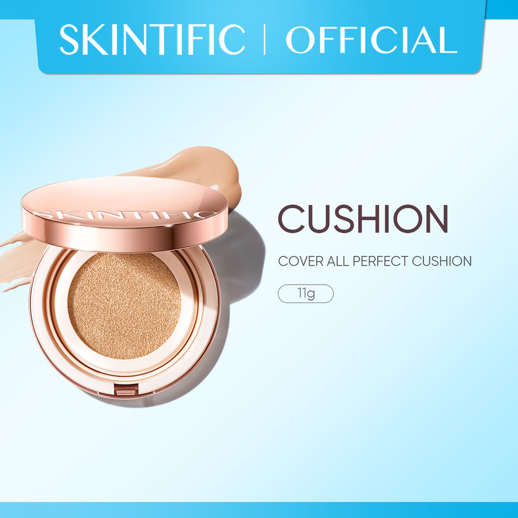 SKINTIFIC Cover All Perfect Cushion - High Coverage Poreless Flawless ...