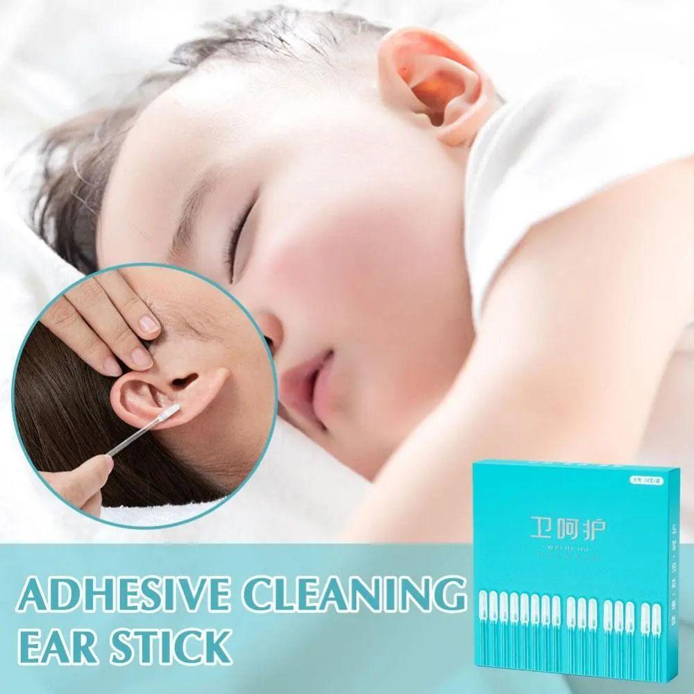 MAXGOODS1 24Pcs/box Disposable Ear Swabs, Ear Cleaner Small/Large ...