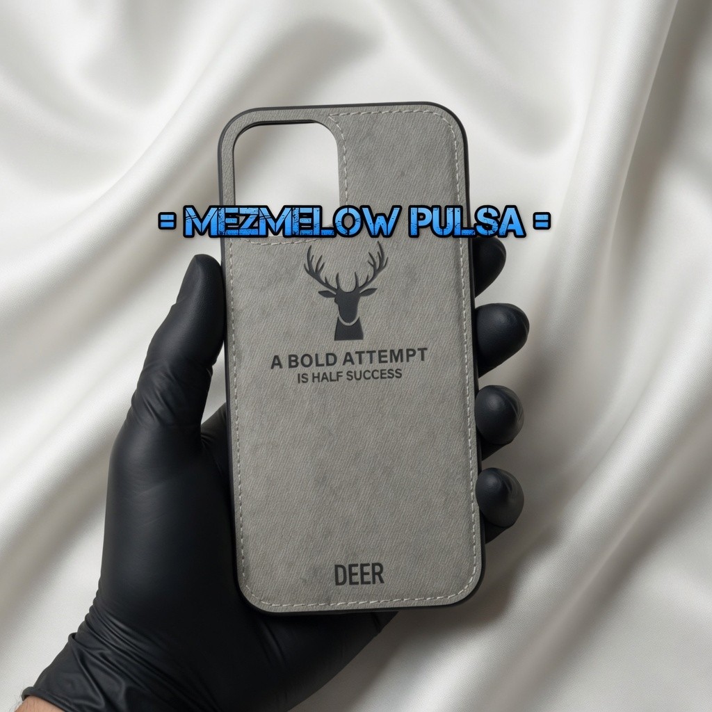 Case Cloth Jeans / Caseng Derr Casing Canvas Motif Rusa Casing IPHONE 12 PRO / IPHONE 12 BIASA