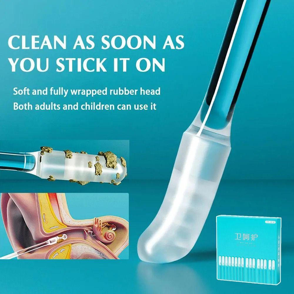 MAXGOODS1 24Pcs/box Disposable Ear Swabs, Ear Cleaner Small/Large ...