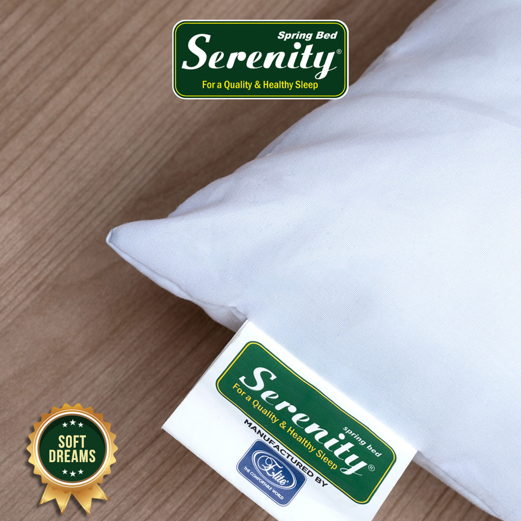 Serenity Microfiber Pillow / Bantal Tidur Premium Microfiber Empuk Ukuran 68x48cm - Gambar 4