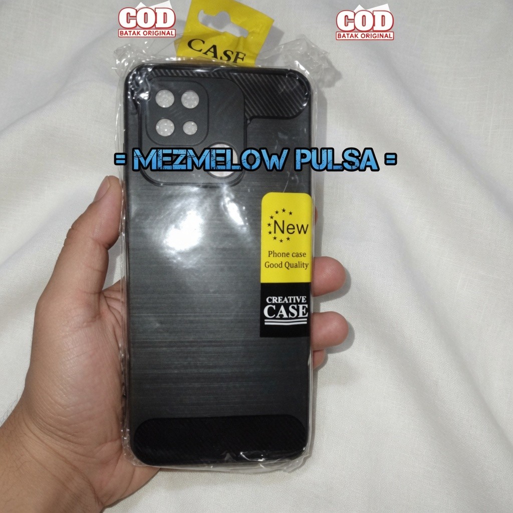 Case Fiber Carbon Softcase Caseng XIAOMI REDMI 10C / XIAOMI POCO C40 - Gambar 3