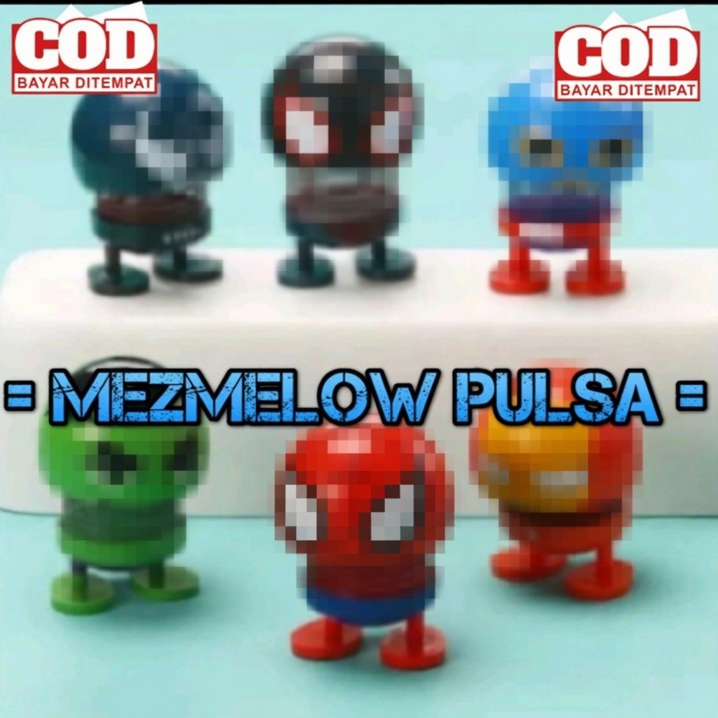 Kepala Boneka Per Goyang Pajangan Dashboard Mobil