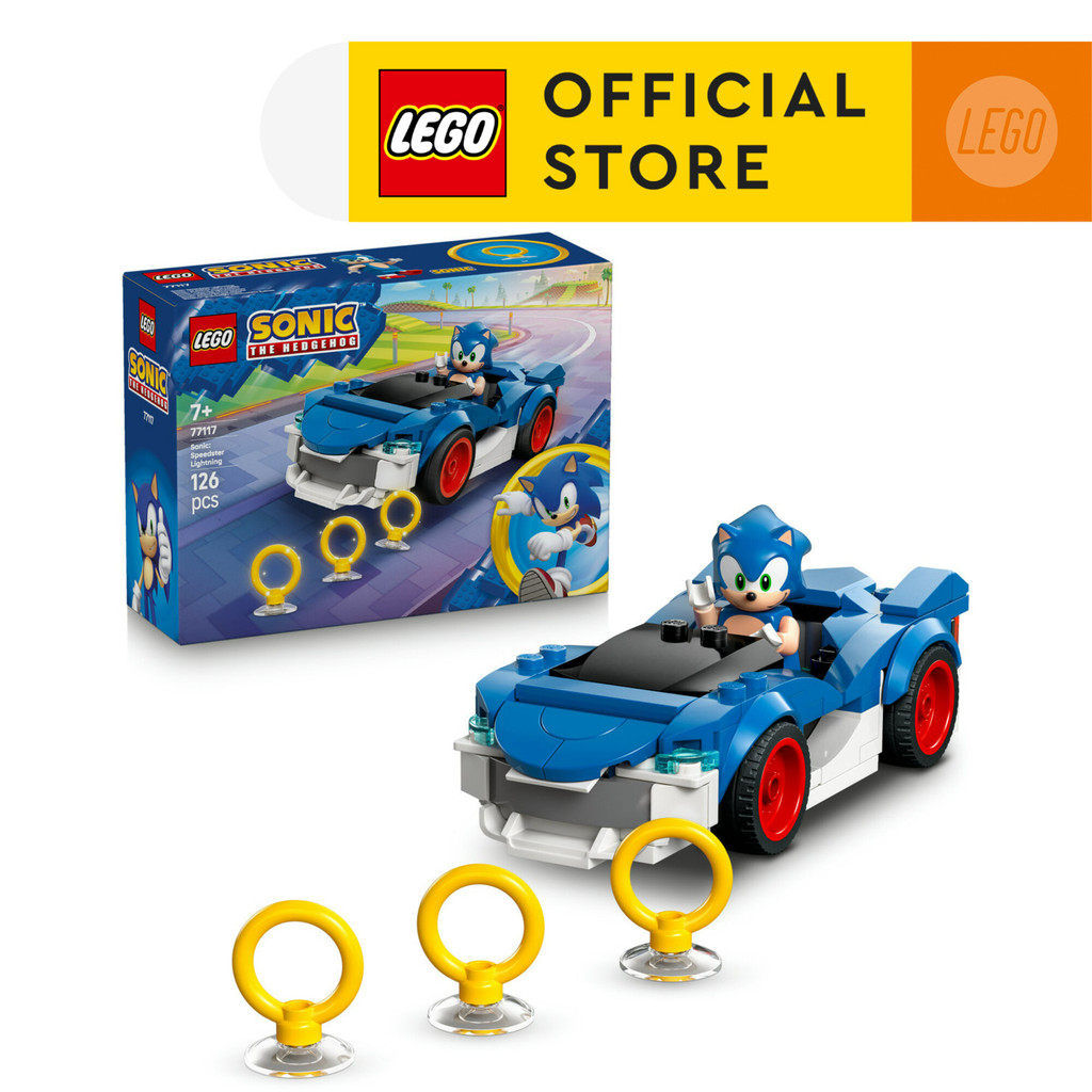 LEGO Sonic 77117 Sonic: Speedster Lightning (126 Pieces), Building Block, Toys, Bricks
