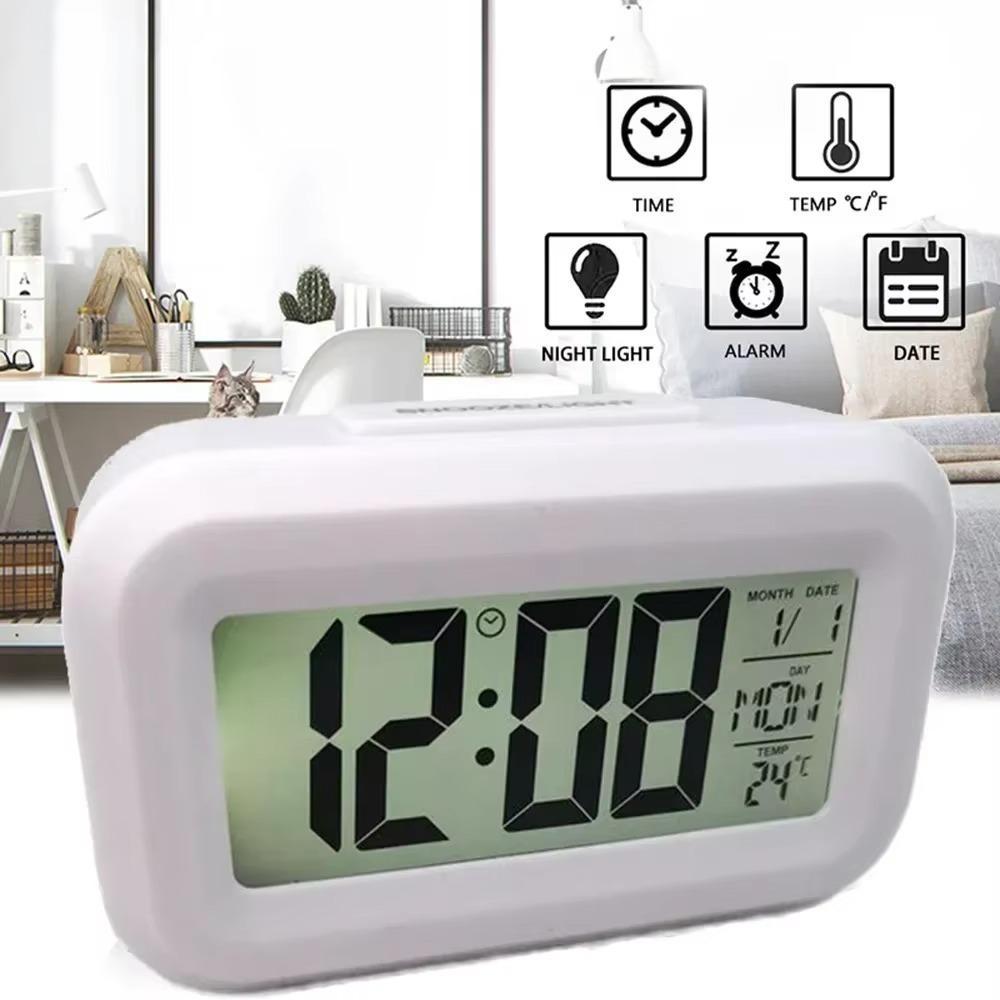 MAXG Digital Alarm Clock, Calendar Led Light LED Digital Clock ...
