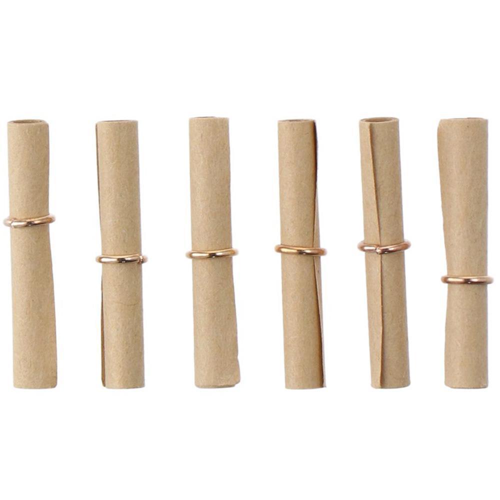LAYOR1 100pcs Vintage Scrolls, Vintage Paper Mini Scrolls, Lucky Scroll ...