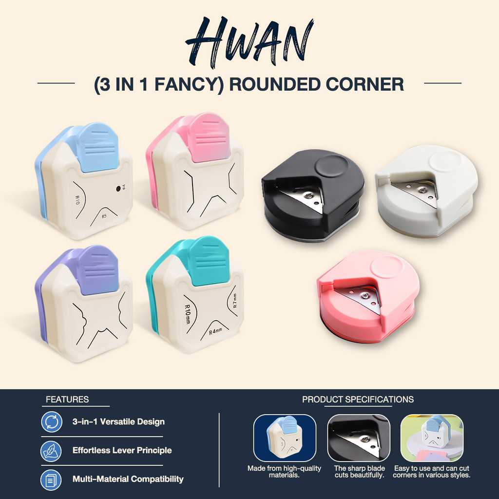 3 in 1 Corner Rounder Portable Fillet Cutting Machine For Photo Cards ...