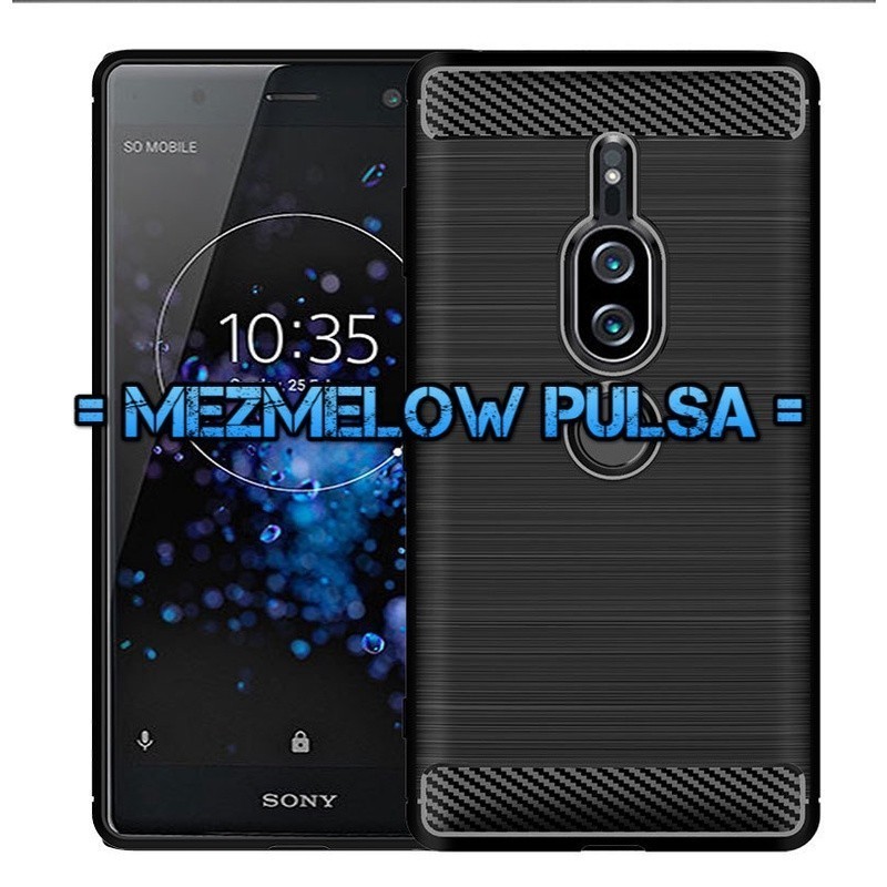 Case Fiber Carbon Casing Caseng Softcase SONY XPERIA XZ2 PREMIUM - Gambar 2