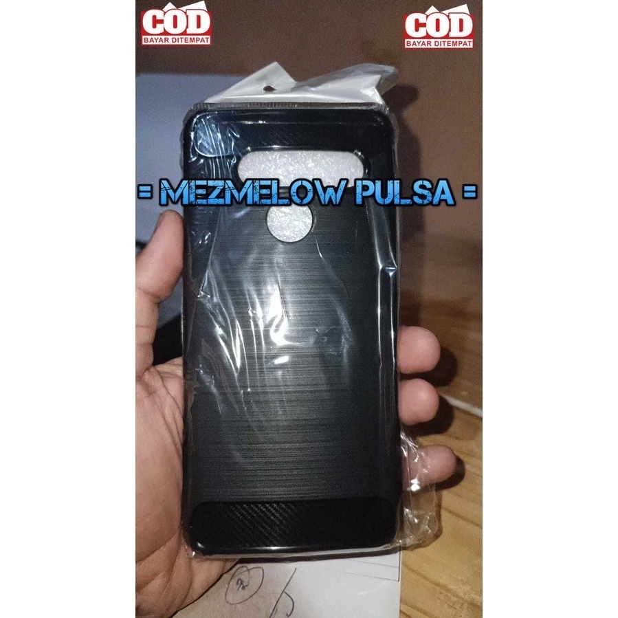 Caseng Fiber Carbon Softcase Caseng Casing LG V50 ThinQ 5G - Gambar 3