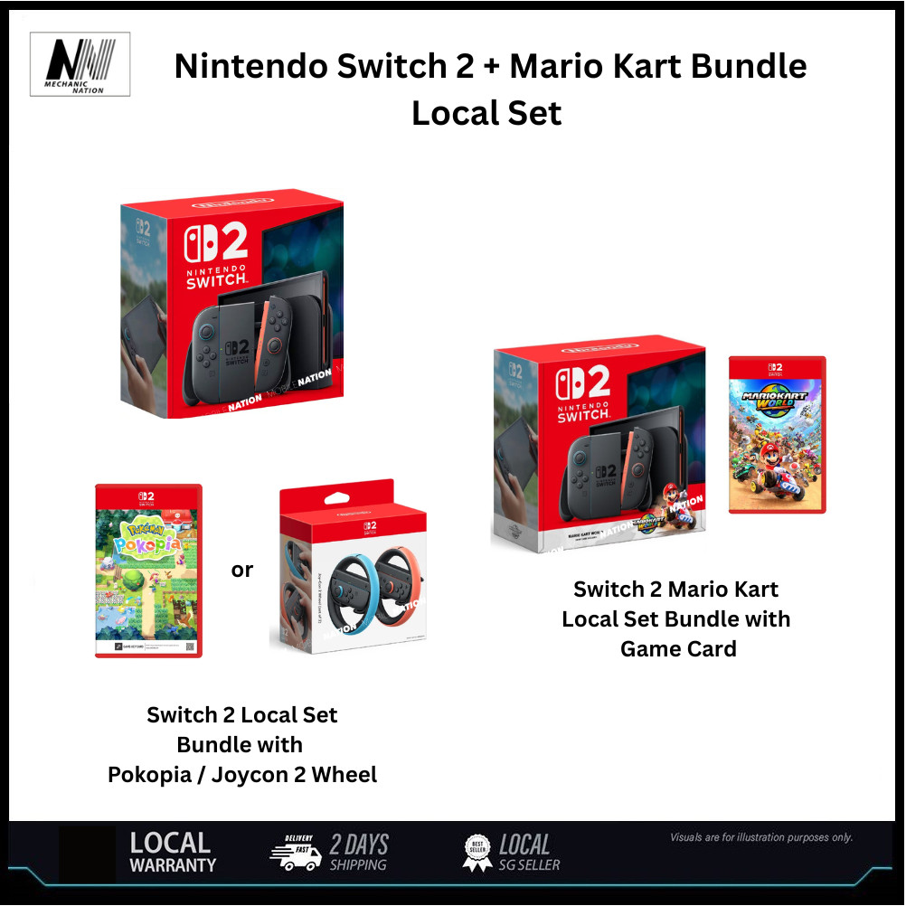 Nintendo Switch 2 Mario Kart Bundle | Pokopia Bundle | Joycon2