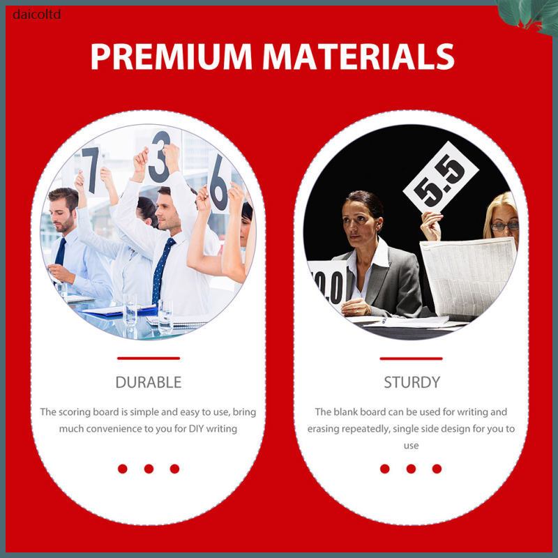 ☕ Set of 4 Reusable Voting Boards for Instructors and Judges at Voting ...