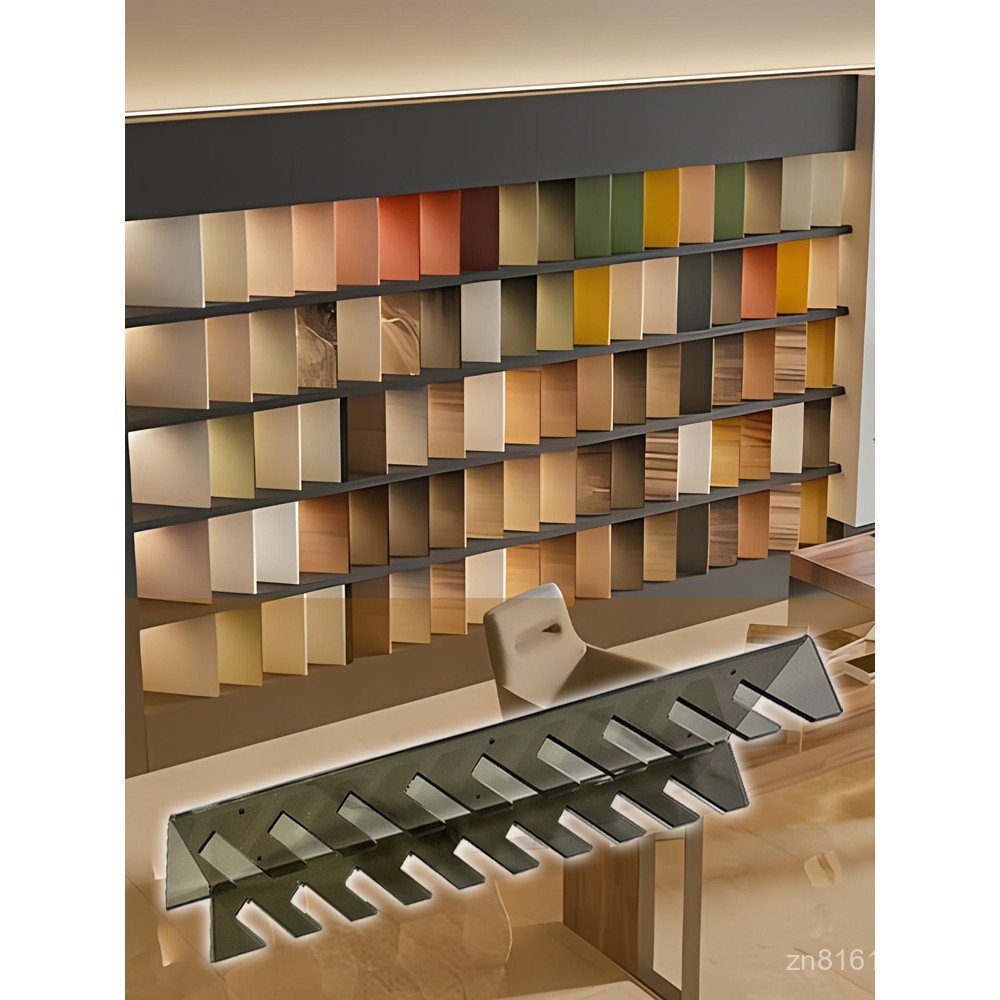 Cabinet Display Rack Door Panel Display Rack Sample Tile Slanted Slot ...