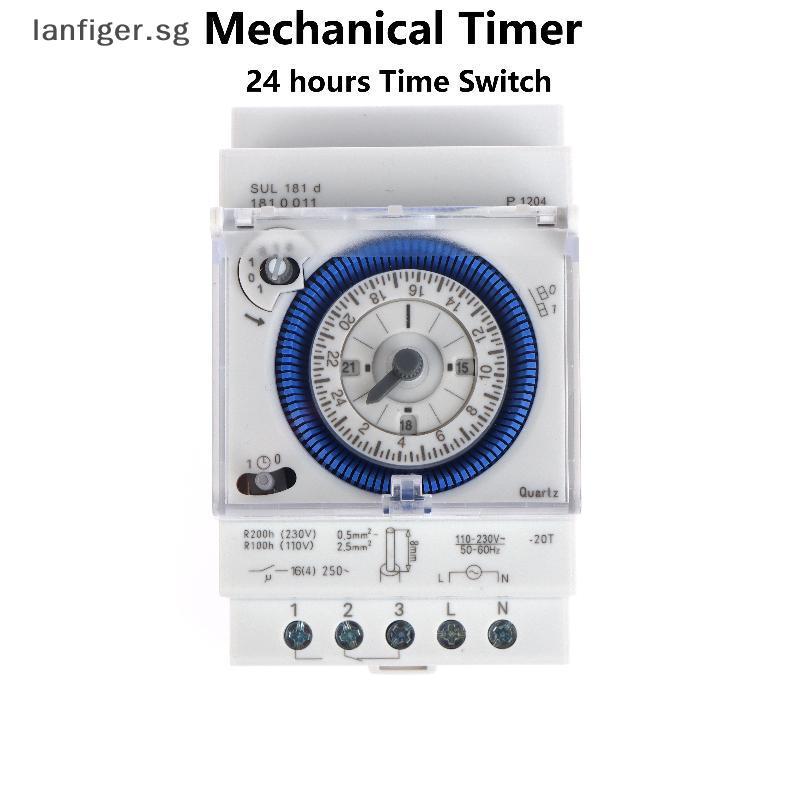 LL SUL181d Industrial Time Control Switch 110-230V Time Relay 24-Hour ...