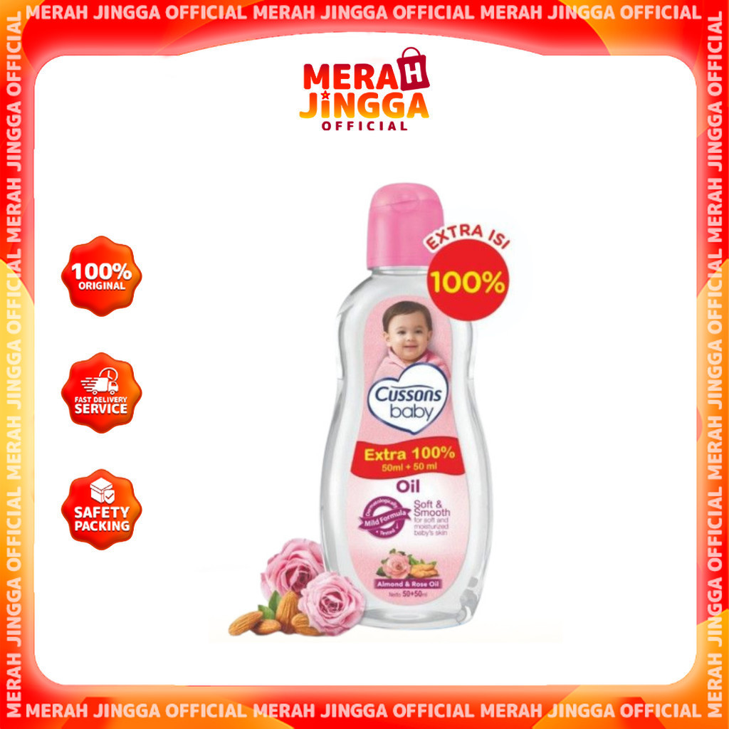 Cussons Baby Oil Soft & Smooth / Merah jingga Official