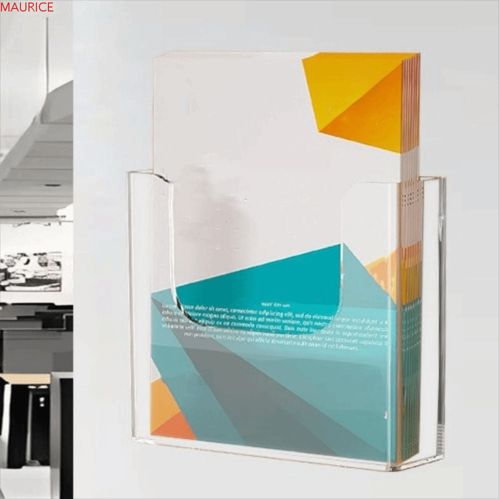 MAURICE Wall-Mounted File Organizer, A4/A5 Transparent Acrylic Storage ...