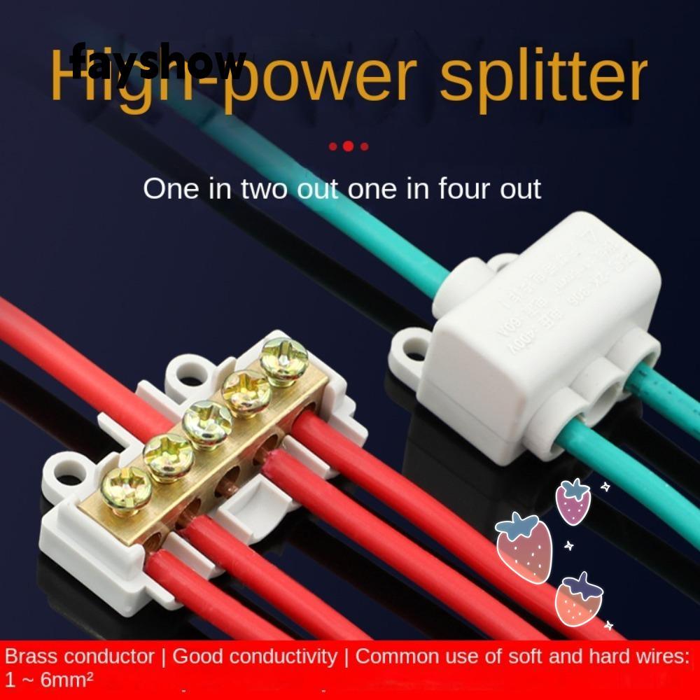 FAYSHOWSG T-type Wiring Terminal ZK-M306 ZK-M406 Splitter Wire ...