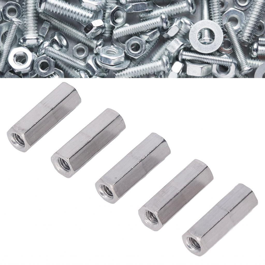 Hex Coupling Nut Threaded Rod Connector Corrosion Resistance M6x1 for ...
