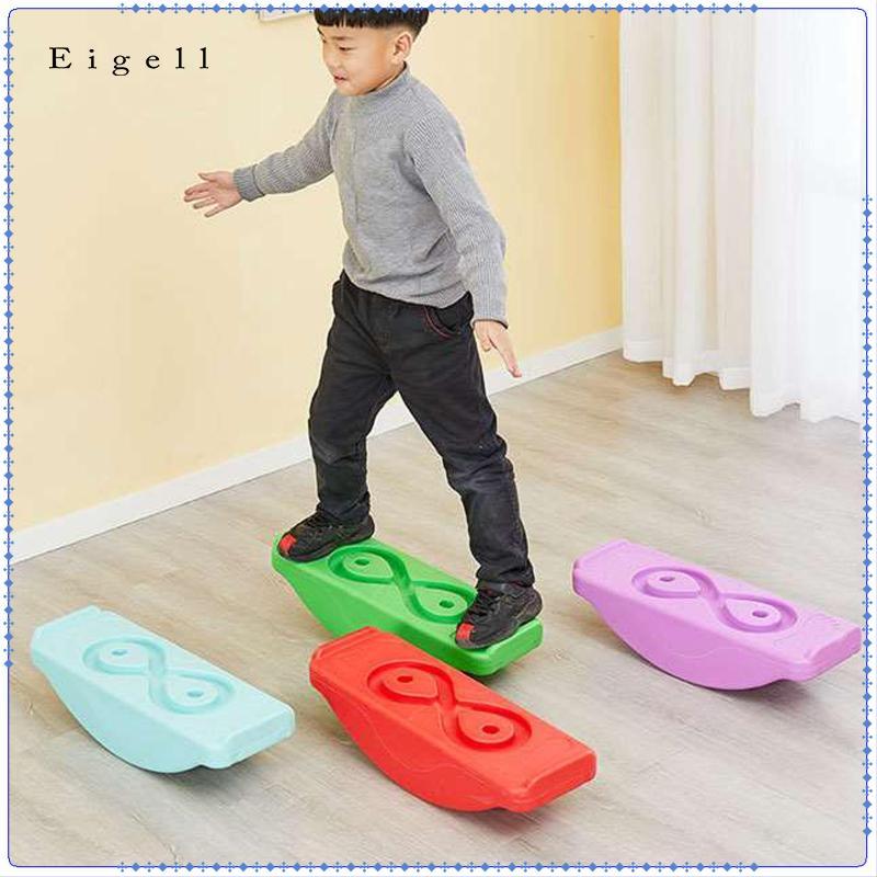 Eigell Plastic Balance Board, Rocker Board Beam Bridge, Kids Toddler ...