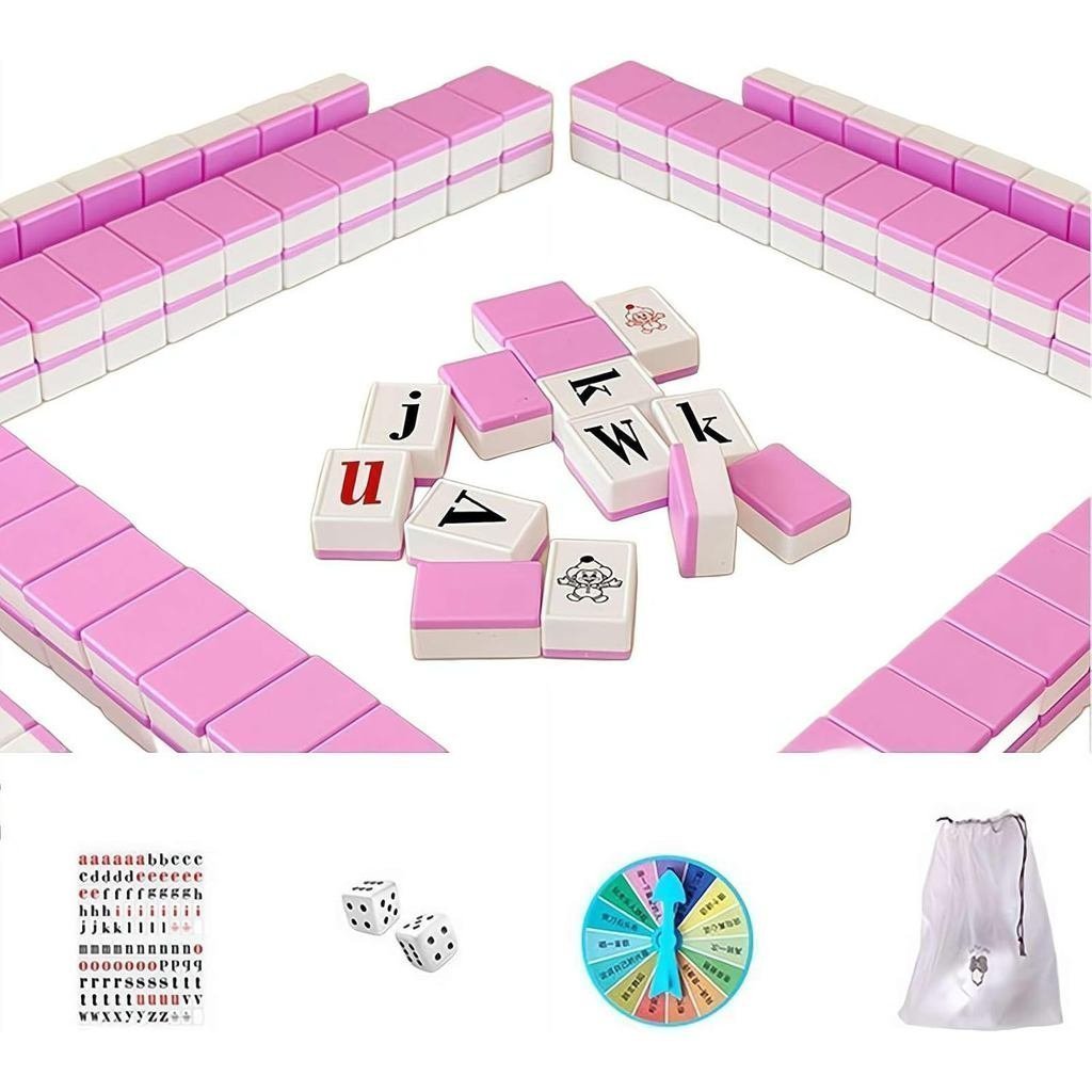 Alphabet Mahjong Tile Set(1.18”), Mini English Letter Mahjong, English ...
