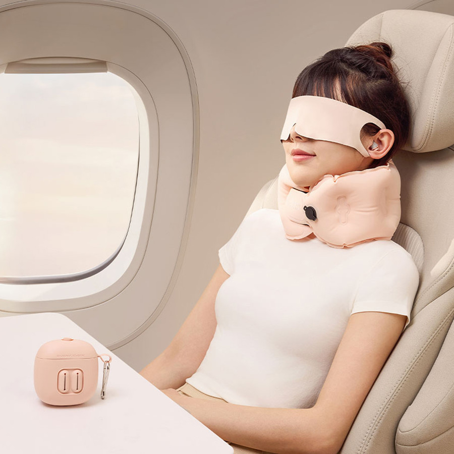 EVERY THINK Roll Inflatable Travel Three-Piece Set/Inflatable Neck ...
