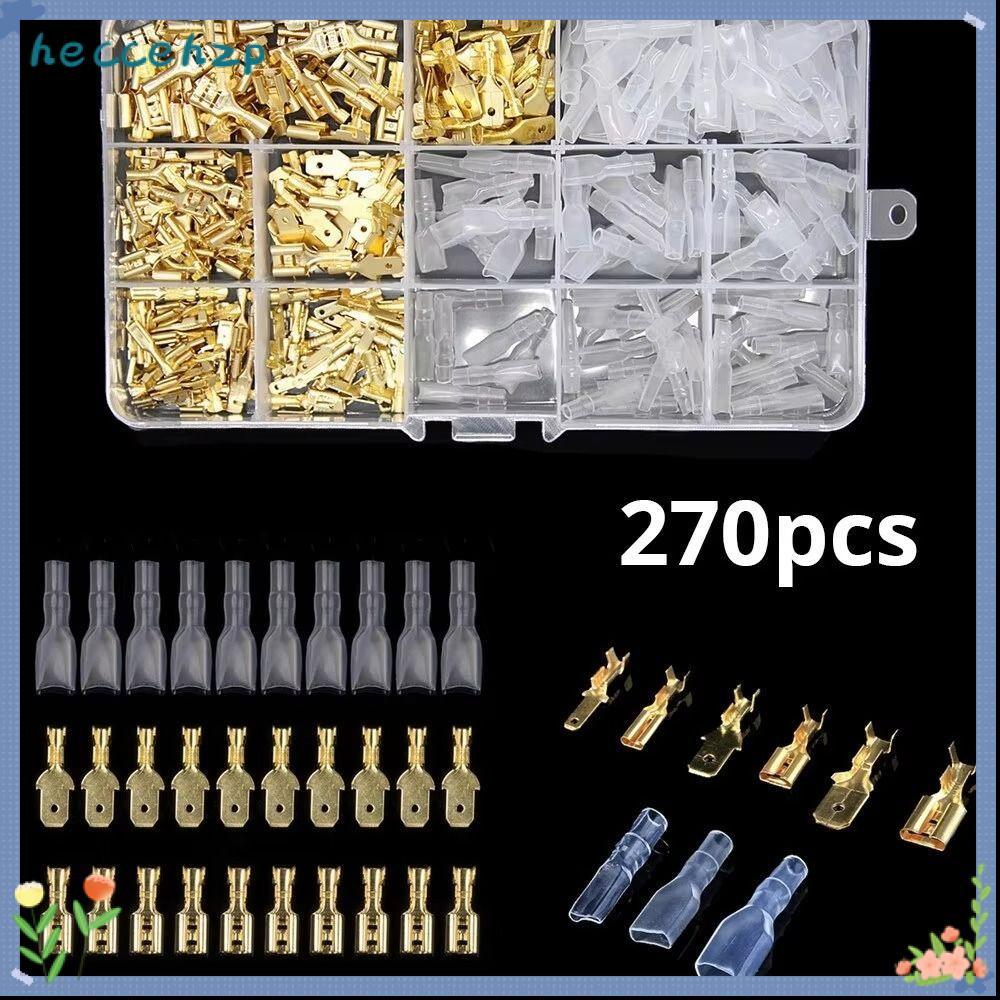 HECCEHZP Crimp Terminal, Gold Silver Insulating Docking Terminal ...