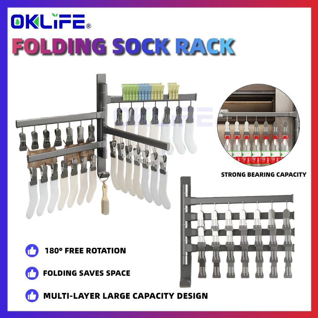 Portable Aluminum Multi-Clip Laundry Drying Hanger