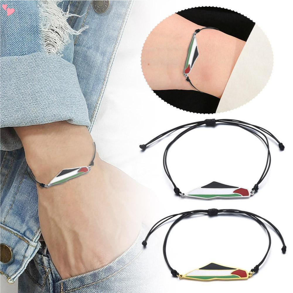 Palestine Map String Bracelet Palestine Map Flag String Bracelet ...