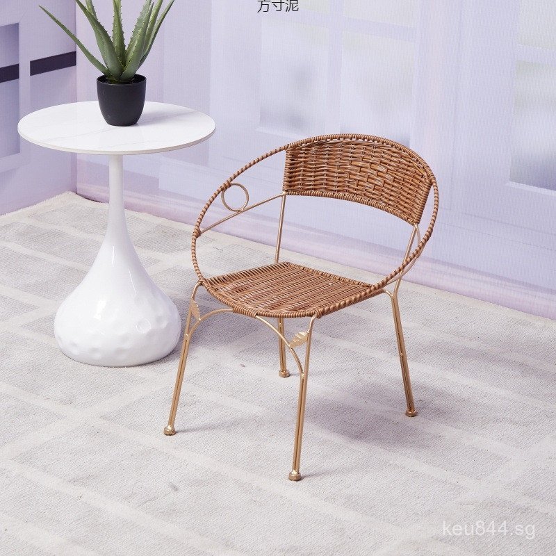 Home Use Rattan Chair Small Children's Rattan Chair Armchair Backrest ...