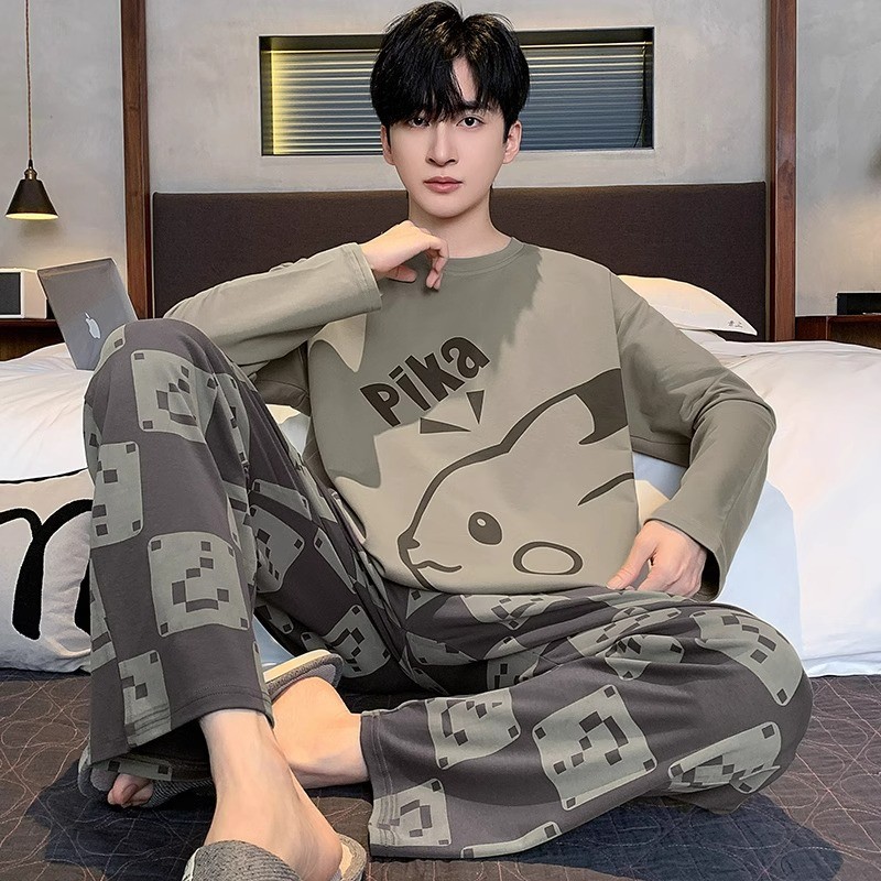 Spring Autumn 2025 Pajamas Sleeves Teenager Cartoon Junior High School ...