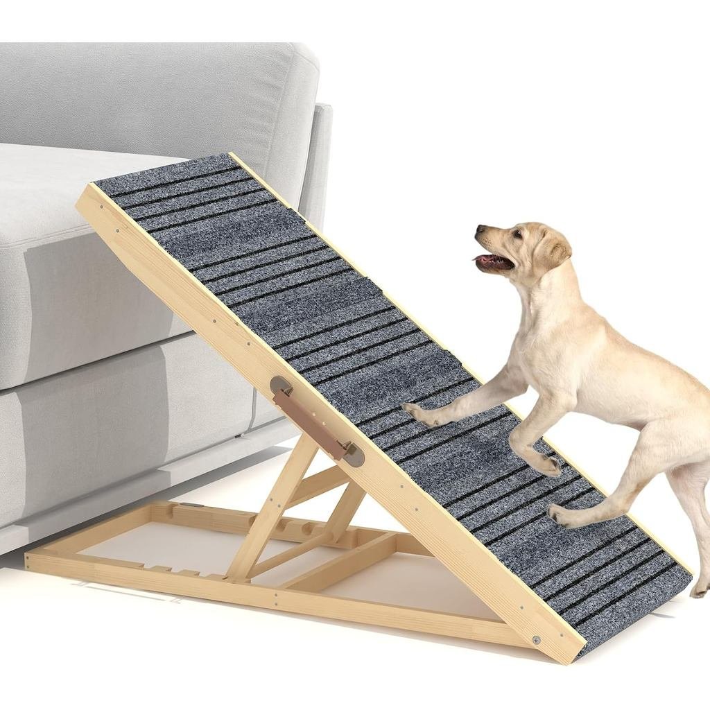 Dog Ramp for Bed, 40 Inch Dog Ramp for Car, Supports Up to 200lbs, with ...