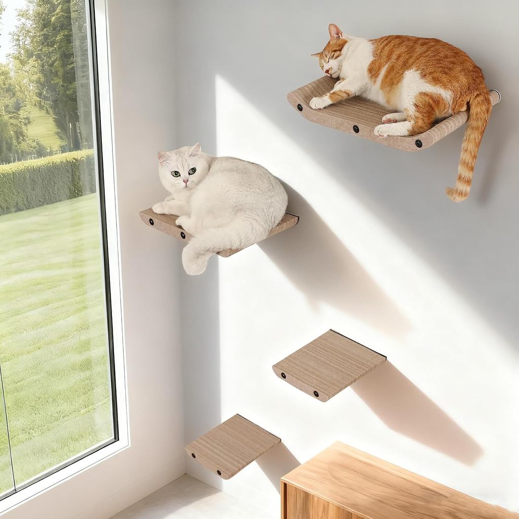 Curated visual reference: Picture Idea: Wall Mounted Cat Shelves And Perches Scratcher Cat Beds Furniture