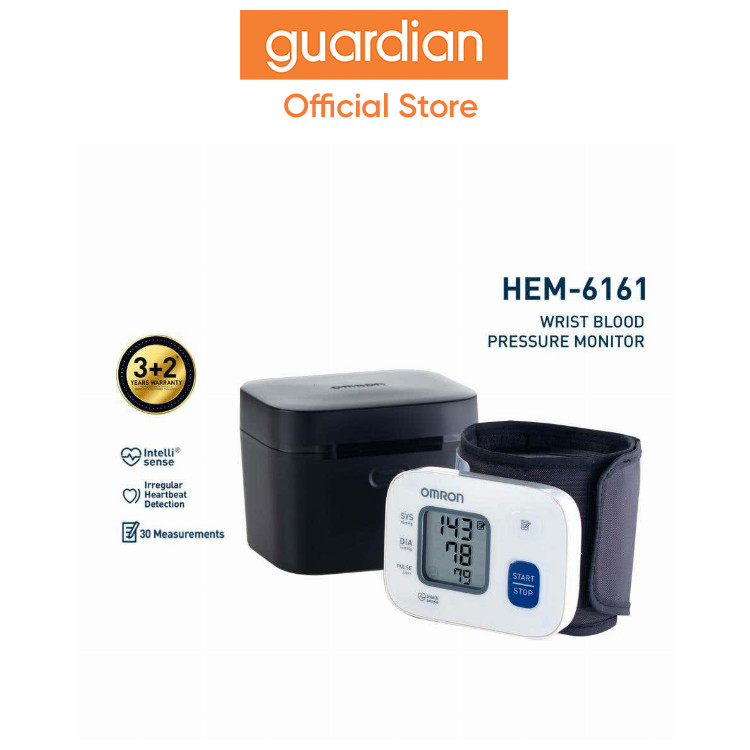 Omron Wrist Blood Pressure Monitor HEM-6161 | Shopee Singapore