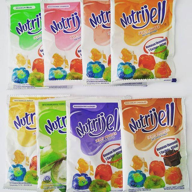 Nutrijell Nutrijel Powder Instant Agar Agar All Varian Rasa Kemasan Ekonomis 10 gr - Gambar 3
