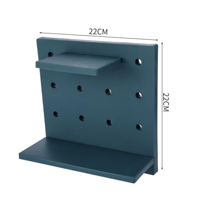 RAK TEMPEL DINDING LUBANG STORAGE ORGANIZER MULTIFUNGSI - BD - Gambar 3