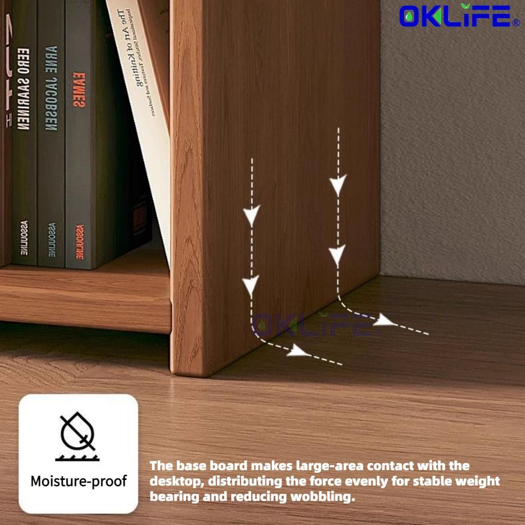 Home Storage Display Cabinet Desktop Bookshelf Simple Bookcase Multi-functional Corner Expandable Shelf view 6
