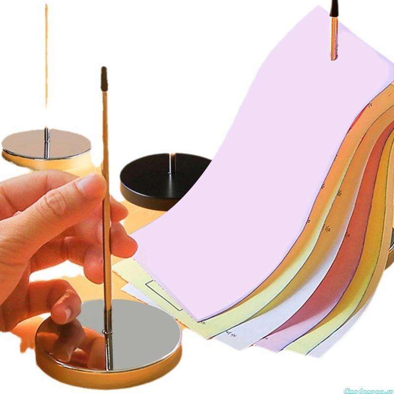 dingdongaa 2 Pcs Straight Rod Paper Note Picks Memo Holders Check ...