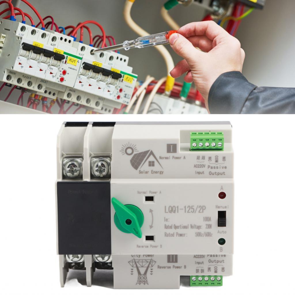Dual Power Automatic Transfer Switch 400V Electrical Selector Miniature ...