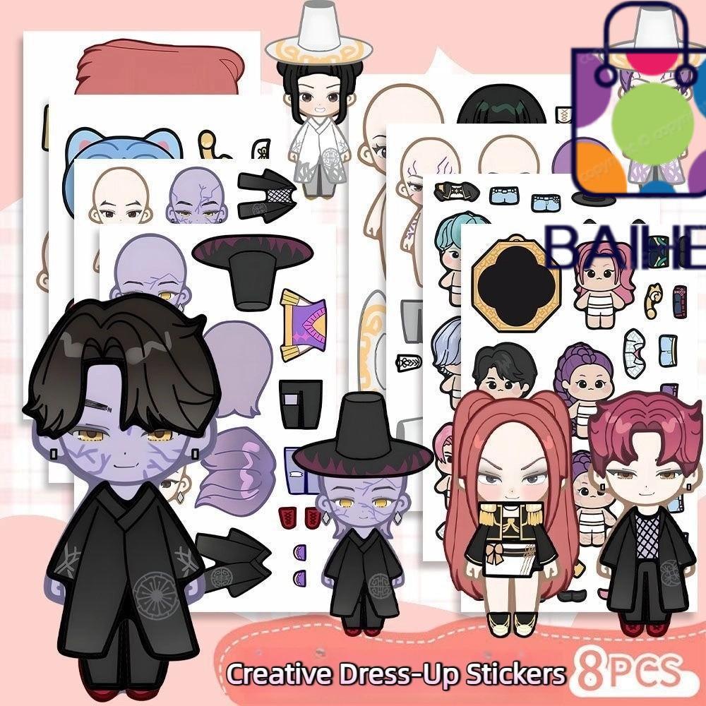 BAIHEE Dress-up Stickers, K-Pop Demon Hunters DIY Stickers, Unique ...
