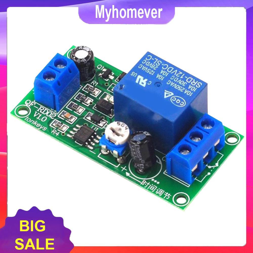 NE555 Time Delay Relay Module Timer Relay Switch Board 12V DC 0-60s ...