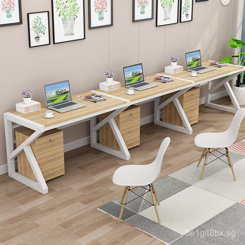Staff Office Desk Desktop Computer Desk Home Gaming Desk Student ...