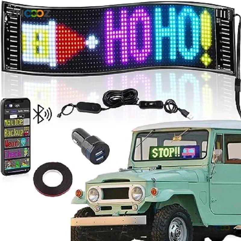 LED Matrix Pixel Panel Programmable Scrolling Bright Advertising Car ...