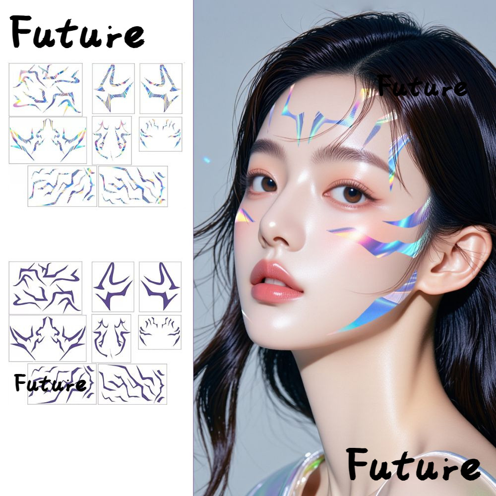 FUTURE 8Pcs/Set Temporary Tattoos, Anime KPop Demon Hunters Purple ...