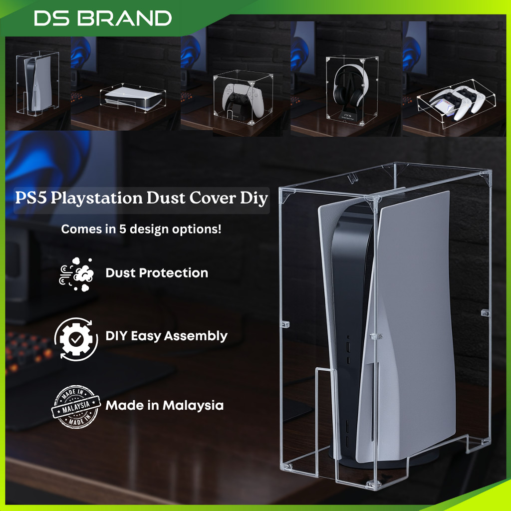 DIY PS5 PlayStation Dust Cover Display Case / PS5 DualSense Charging ...